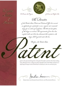 US Patent for Appearance