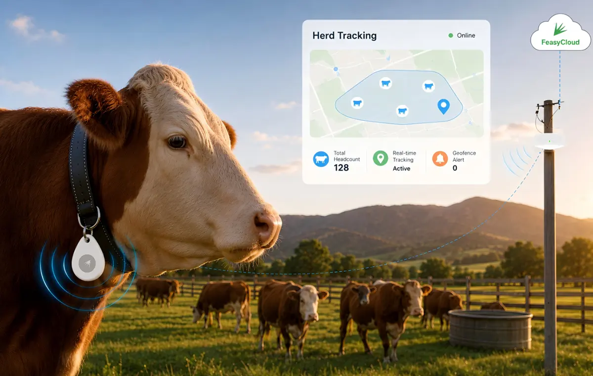 IP67 Waterproof, Ultra-Long Life: Outdoor Livestock Tracking Beacon 110 Outdoor Livestock Tracking Beacon