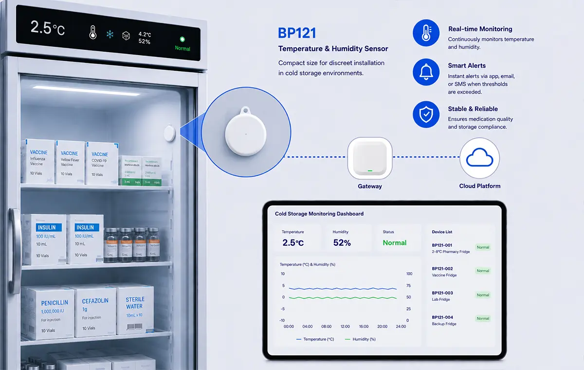 Pharmaceutical Storage Monitoring with Bluetooth Temperature and Humidity Beacons 109 Bluetooth Temperature application