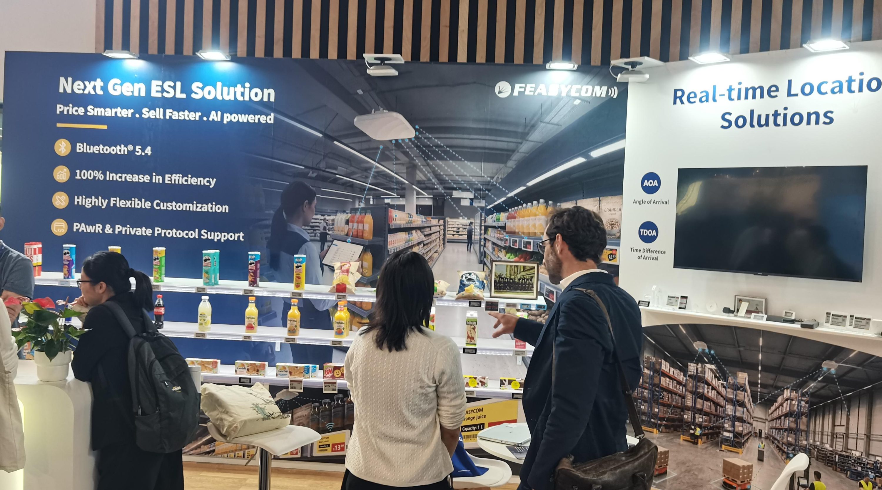 Feasycom Showcases Wireless Connectivity and Indoor Positioning Solutions at NRF 2026 Europe 108 Feasycom showcases ESL and real-time location solutions
