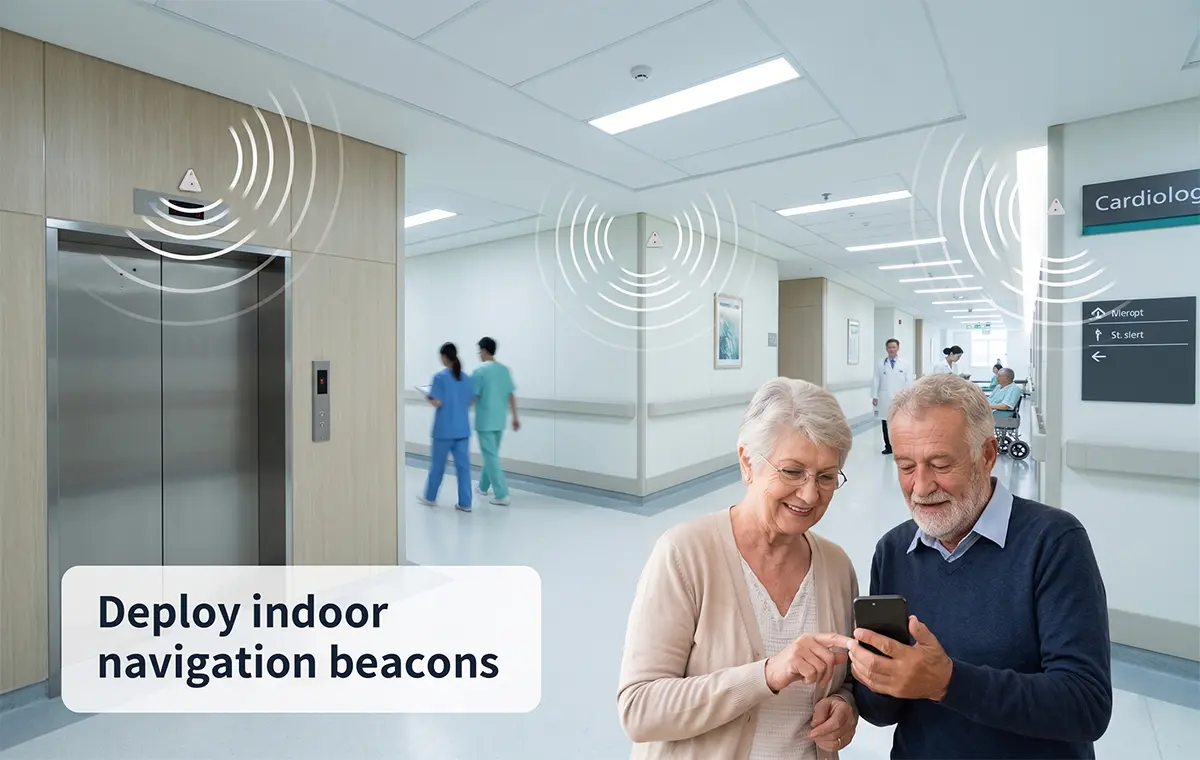 No More Getting Lost: How Indoor Navigation Tags Improve Patient Journeys in Large Hospitals 108 Indoor Navigation Tags Improve Patient Journeys in Large Hospitals