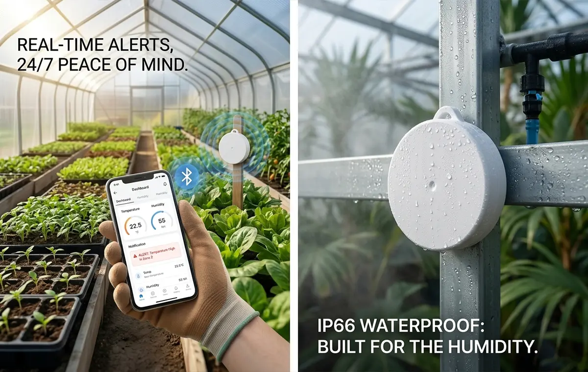 Precision Greenhouse Climate Monitoring with Wireless Temperature Sensors 107 Precision Greenhouse Climate Monitoring with Wireless Temperature Sensors