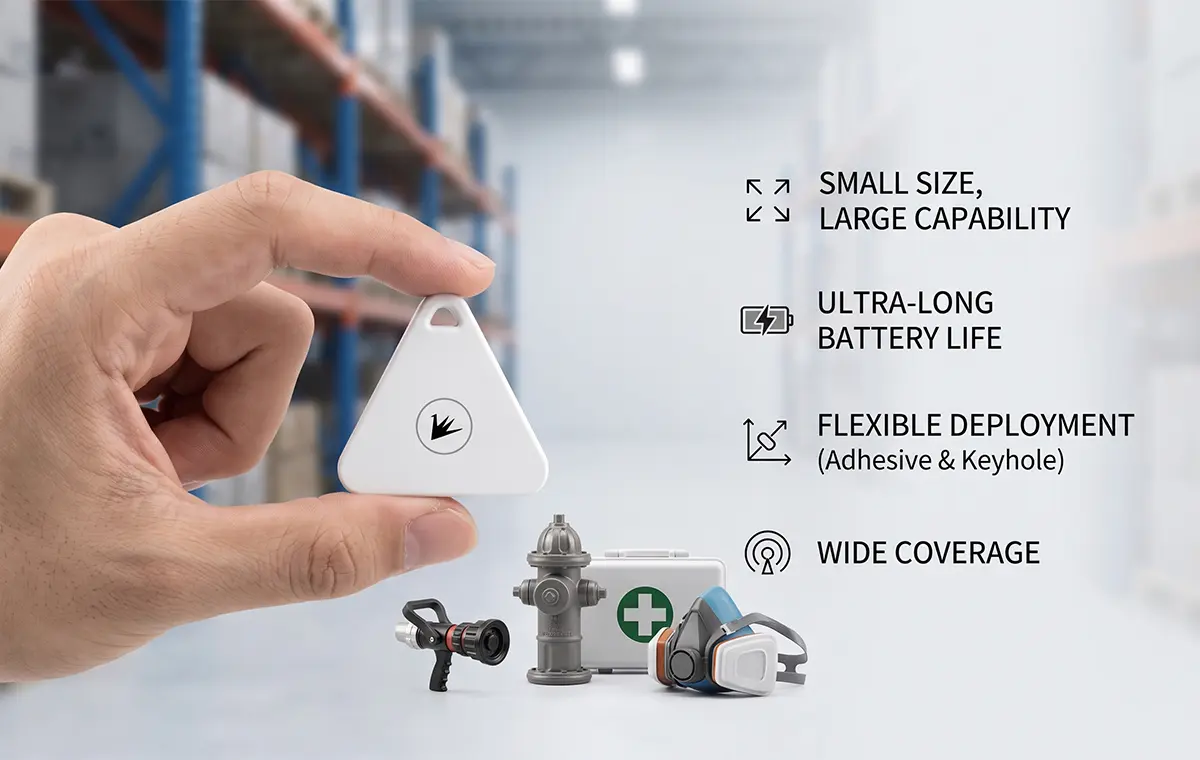 Bluetooth IoT: Asset Management Tags for Smart Park Security 109 cost-effective triangular Bluetooth 5.1 Low Energy