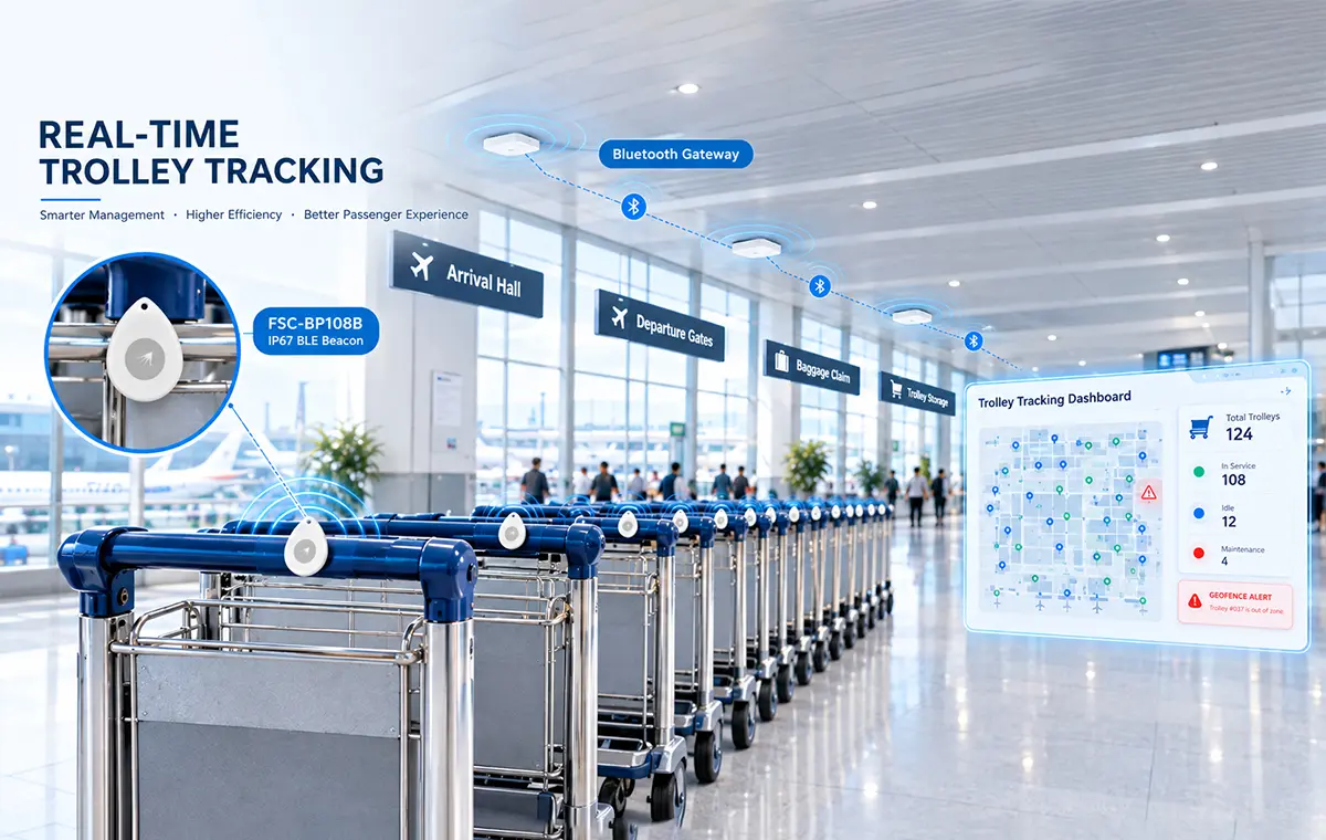 From Manual Search to Real-Time Visibility: BLE Airport Trolley Tracking 107 Real Time Visibility