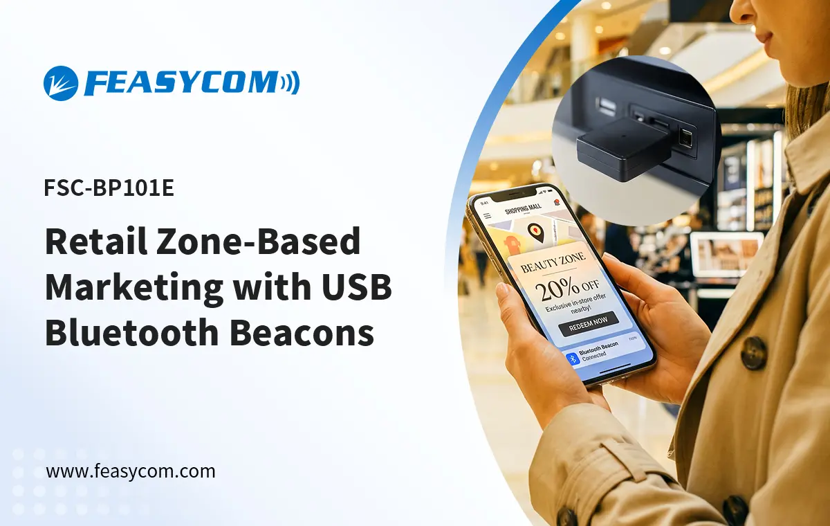 Retail Zone-Based Marketing with USB Bluetooth Beacons